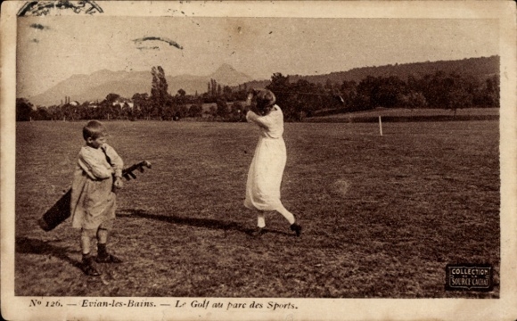 Ak Évian les Bains Haute Savoie, Sportpark, Golf