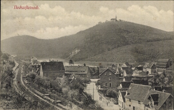 Ak Neckarsteinach in Hessen, Panorama