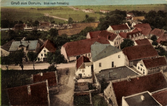 Ak Dorum Wurster Nordseeküste, Blick nach Feldsating