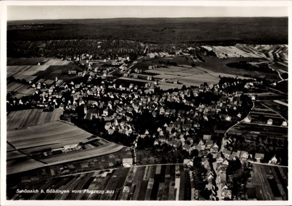 Ak Schönaich in Württemberg, luchtfoto