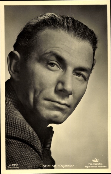Postcard Actor Christian Kayssler, Portrait, Ross Verlag 3164/1