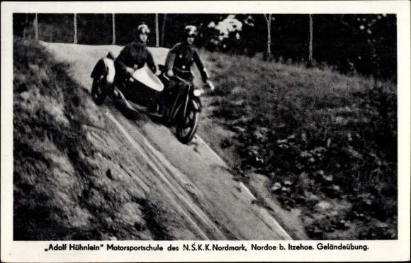 Postcard Nordoe Breitenburg in Schleswig Holstein, Adolf Hühnlein Motorsport School of the NSKK Nordmark