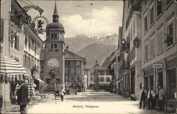 Ansichtkaart Altdorf bij Nuremberg in Midden-Franken, Beieren, Tellgasse