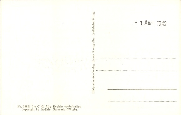 Postcard Stuppach Bad Mergentheim in Tauberfranken, aerial photograph, Grünewald Chapel