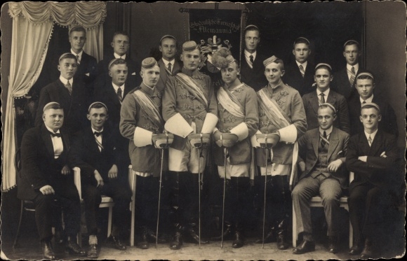 Studentika Photo Postcard Varel in Oldenburg Jadebusen, students, group picture