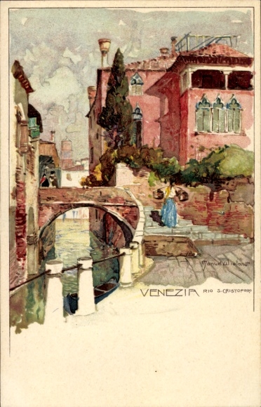 Artysta lito Wielandt, Manuel, Venezia Venice Veneto, Rio S. Cristoforo
