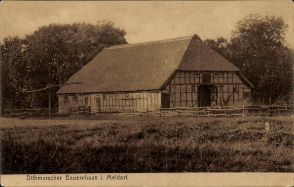 Ak Meldorf in Holstein, Dithmarscher Bauernhaus