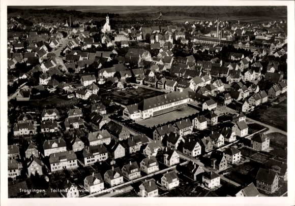 Postcard Trossingen on the Baar, aerial photograph