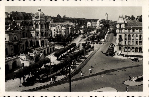 Postcard Santander Cantabria Spain, Sardinero Gran Casino, Plaza de Italia