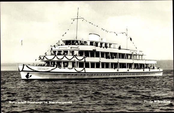 Photo Postcard Starnberger See, motor ship MS Seeshaupt