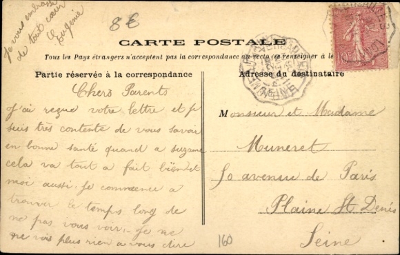Postcard Jouy and Josas Yvelines, former residence of Canrobert