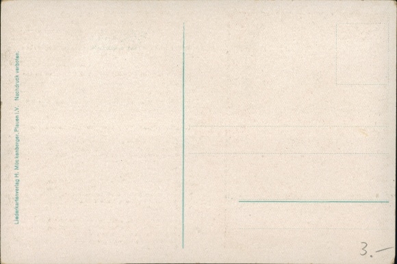 Song Postcard Mückenberger, Hilmar, Un d'r Tanzbud'n hot a Loch, dancing couples, musicians