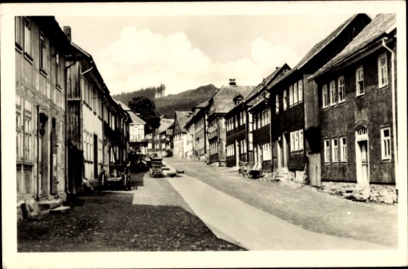 Postcard Möhrenbach Ilmenau in Thuringia, street with buildings, rural surroundings, no people sic