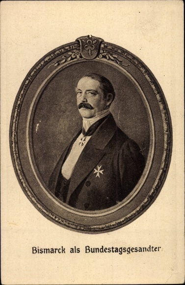 Ak Fürst Otto von Bismarck, Portrait als Bundestagsgesandter