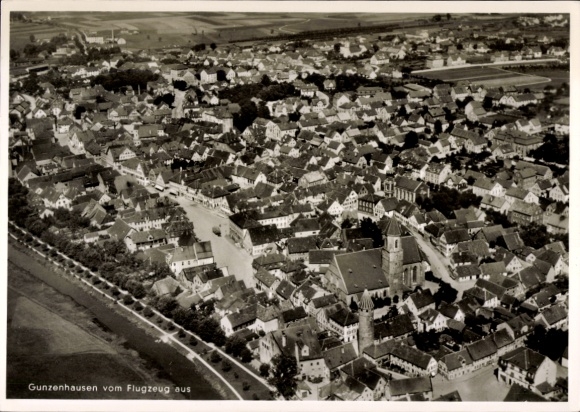 Ak Gunzenhausen in Mittelfranken, Fliegeraufnahme