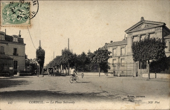 Ak Corbeil Essonne, Place Salvandy, ND Phot