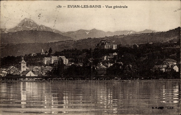Ak Évian les Bains Haute Savoie, Gesamtansicht