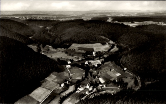 Ak Ehlenbogen Alpirsbach im Schwarzwald, Fliegeraufnahme