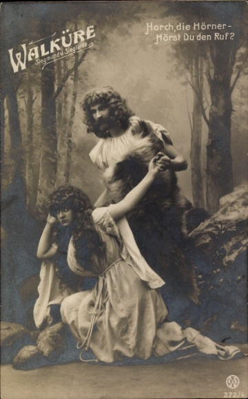 Ak Walküre, Siegmund und Sieglinde