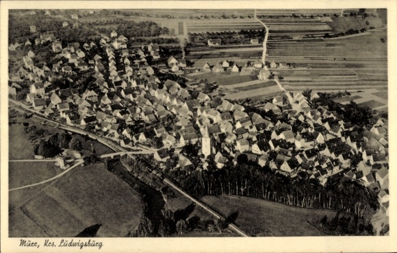 Postcard Mürr Ludwigsburg in Württemberg, aerial photograph