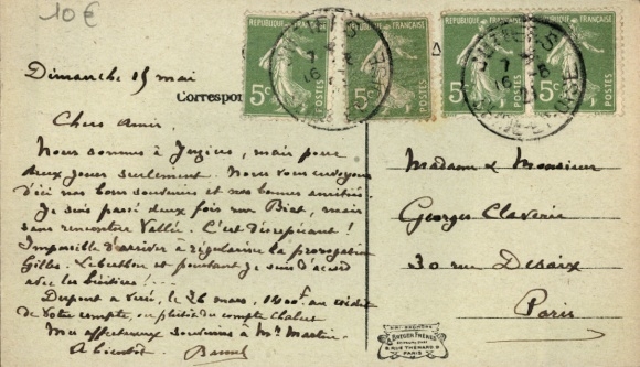 Postcard Juziers-Yvelines, Hermitage in Apremont