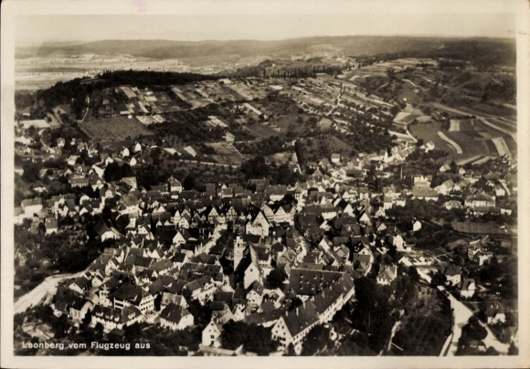 Ak Leonberg in Württemberg, Luftbild