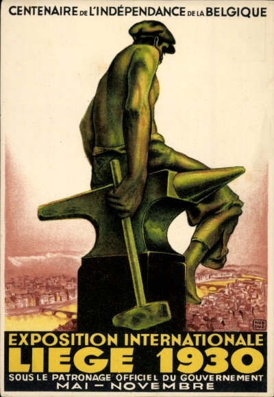 Postcard Liège Liège Wallonia, World Exhibition 1930, Centenary of Belgian Independence