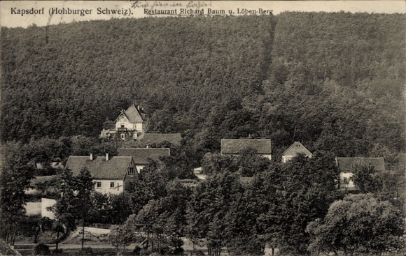Ak Kapsdorf Hohburg Lossatal, Restaurant Richard Baum