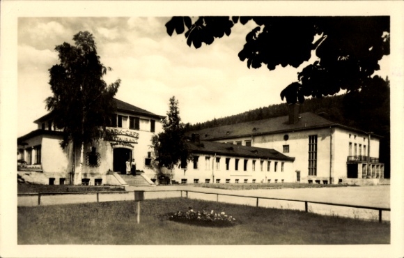 Ak Ilmenau in Thüringen, Festhalle, Thüringer Wald,  Fotografie, Gebäude, Landschaft