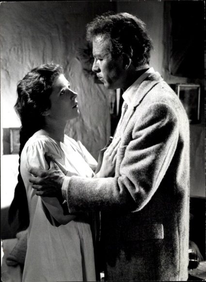 Postcard actors Rudolf Lenz and Christiane Hörbiger, film Edelweisskönig