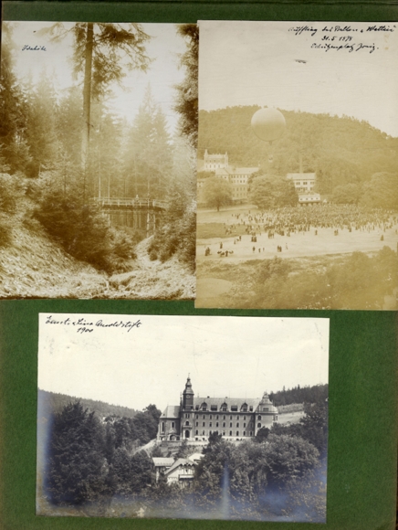 Photo album Greiz 85 original photos 1900-1922 Zeppelin flooding funeral Prince Heinrich XXII. re