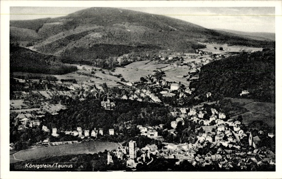 Postcard Königstein im Taunus, aerial photograph