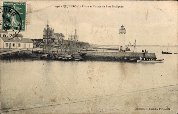 CPA Quiberon Morbihan, Phare et Pointe de Port-Haliguen