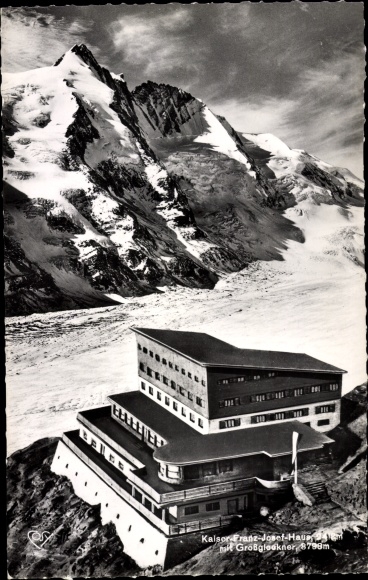 Postcard Heiligenblut am Großglockner Carinthia, Emperor Franz Josef House, with Großglockner