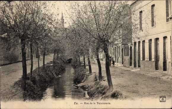 Postcard Eu Seine Maritime, Rue de la Teinturerie