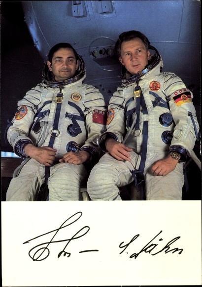 White Sigmund Jahn, Valery Bykovsky, Cosmonauten
