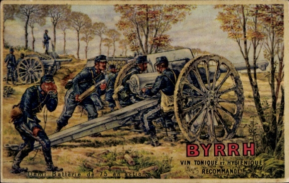 Ak Demi Batterie de 75 en action, Reklame, Byrrh Vin Tonique