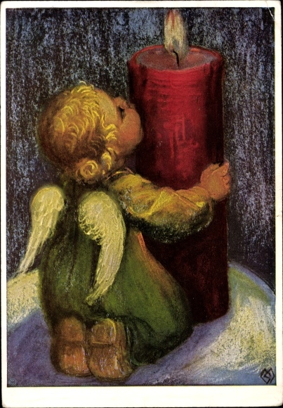 Artist PC Spötl, Maria, A joyful light, angel, candle