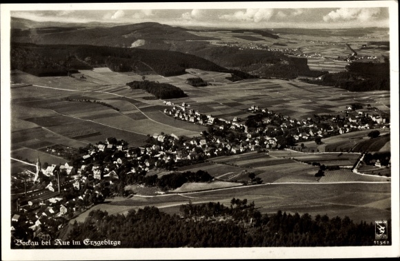 PC Bodau in the Ore Mountains, aerial photo