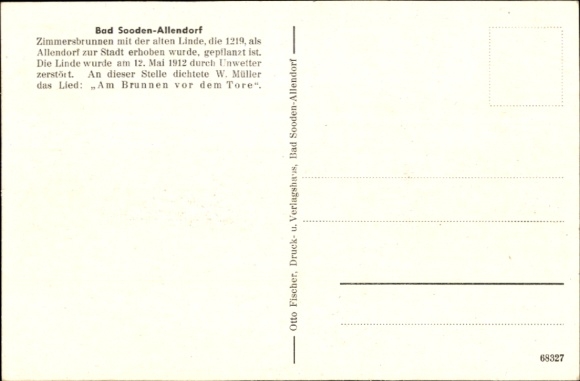 Postcard Bad Sooden Allendorf an der Werra Hessen, Gasthof zur Linde