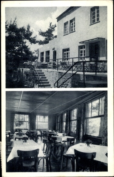 Postcard Echternacherbrück in the Eifel, Pension Restaurant Haus Hubertus, interior view