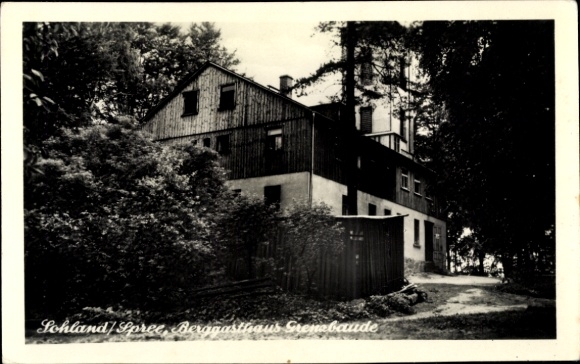 Ak Sohland an der Spree Lausitz, Berggasthaus Grenzbaude