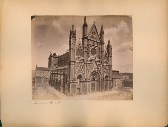 foto rond 1880, Orvieto Umbrië, kathedraal