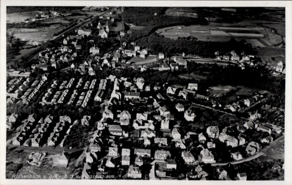 Ak Röthenbach an der Pegnitz, luchtfoto
