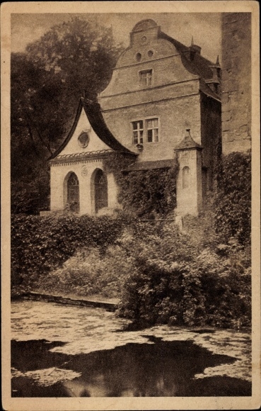 Postcard Großkochberg Uhlstädt Kirchhasel Thuringia, castle, water side