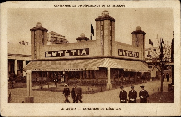 PC Liège Wallonia Liège, Exposition Internationale, World Exhibition 1930, Le Lutétia, Spatenbräu
