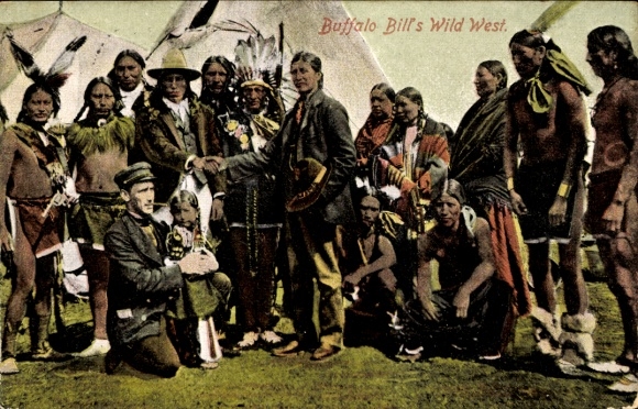 Ak Buffalo Bill's Wild West, Indianer