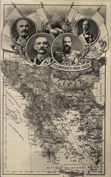 Ak Balkanbund, Serbien, Montenegro, Griechenland und Bulgarien