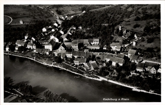 Ak Kadelburg Küssaberg Baden Württemberg, Fliegeraufnahme