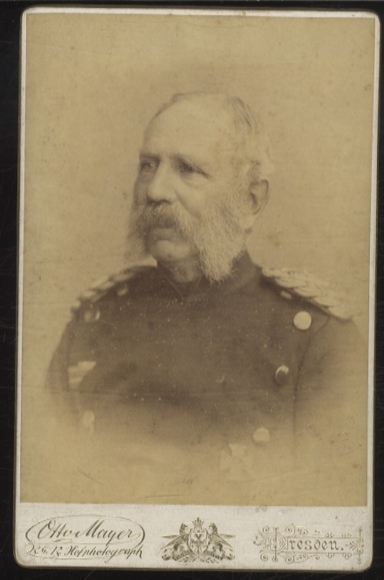 Cabinet Foto König Albert von Sachsen